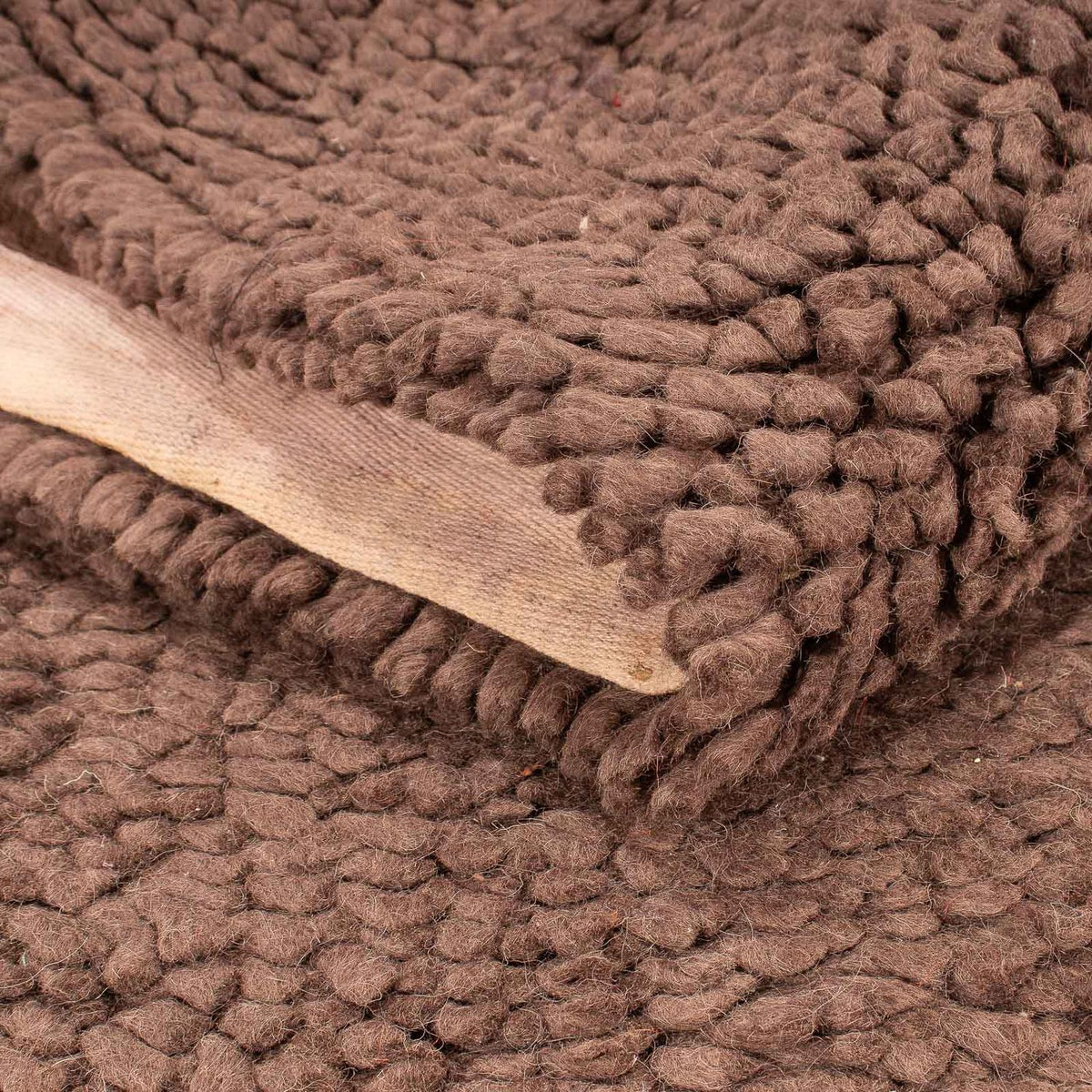 Alfombra de pasillo Alfombra de pelo largo - 231 x 116 cm - marrón