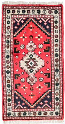 Alfombra oriental - 160 x 90 cm - rojo