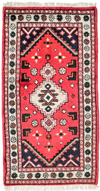 Alfombra oriental - 160 x 90 cm - rojo