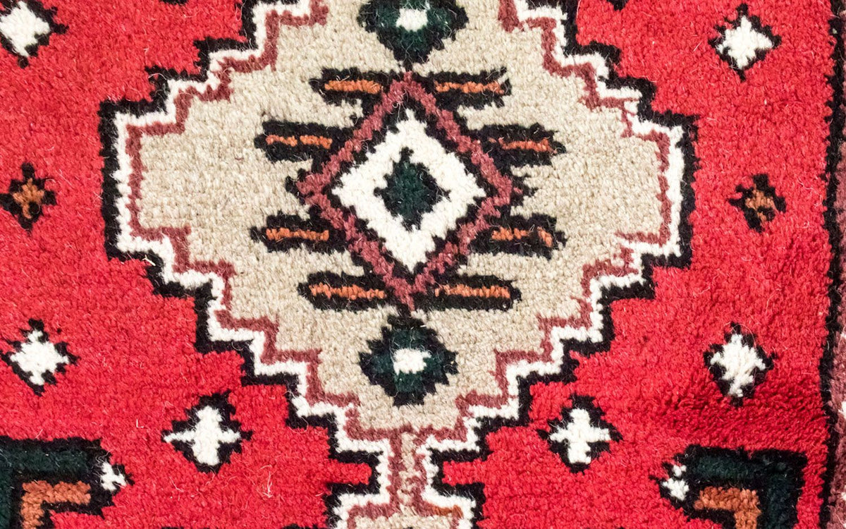 Alfombra oriental - 160 x 90 cm - rojo