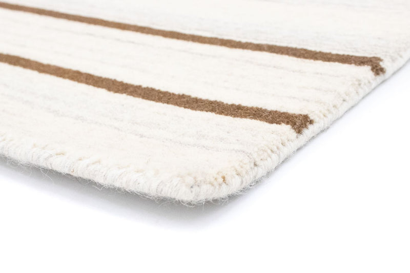 Alfombra de lana - 178 x 121 cm - beige