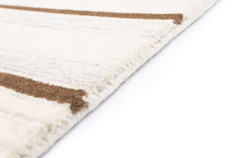Alfombra de lana - 178 x 121 cm - beige