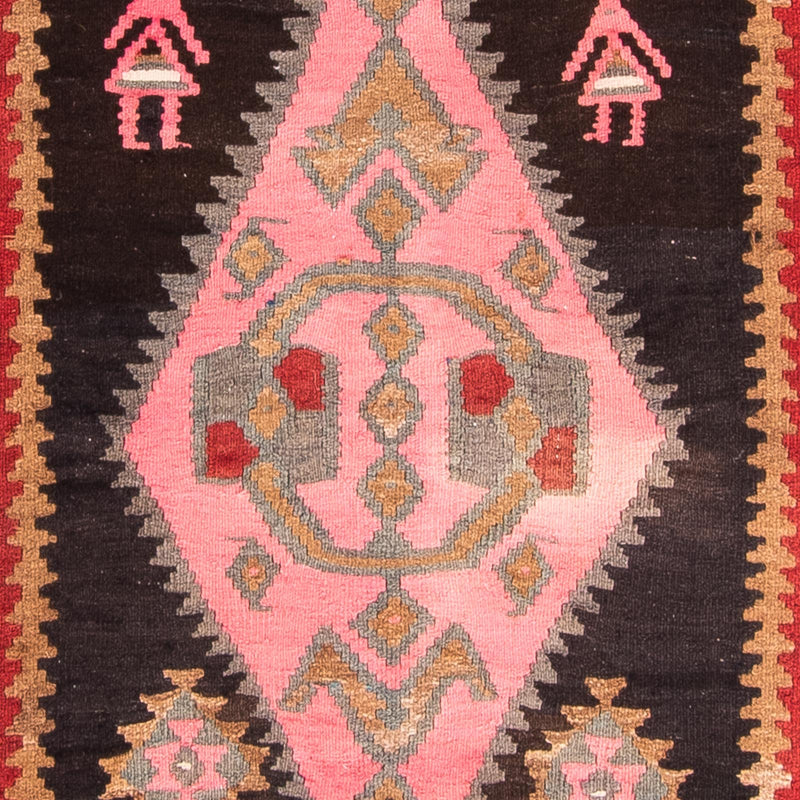 Alfombra de pasillo Alfombra Kelim - Antigua - 360 x 145 cm - multicolor