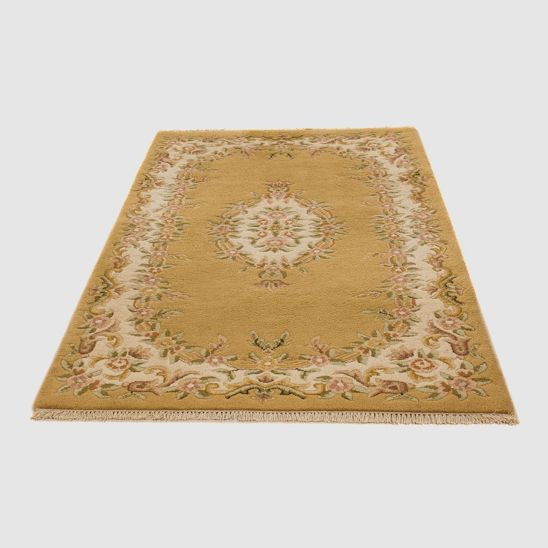 Alfombra de pasillo Alfombra china - 223 x 125 cm - oro