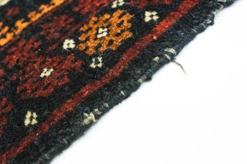 Alfombra afgana cuadrado  - 45 x 42 cm - azul