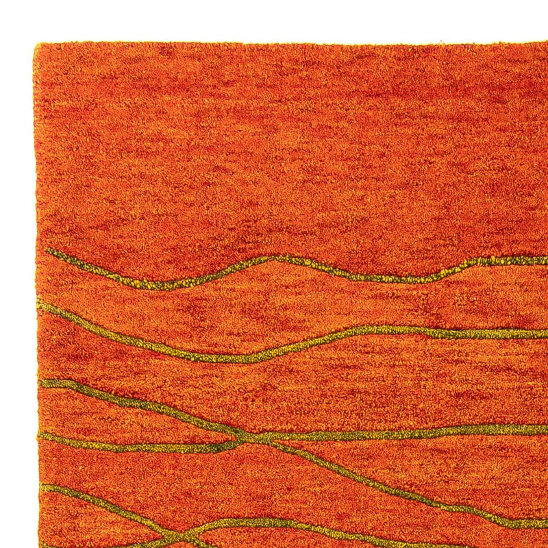 Alfombra de lana - 192 x 136 cm - óxido