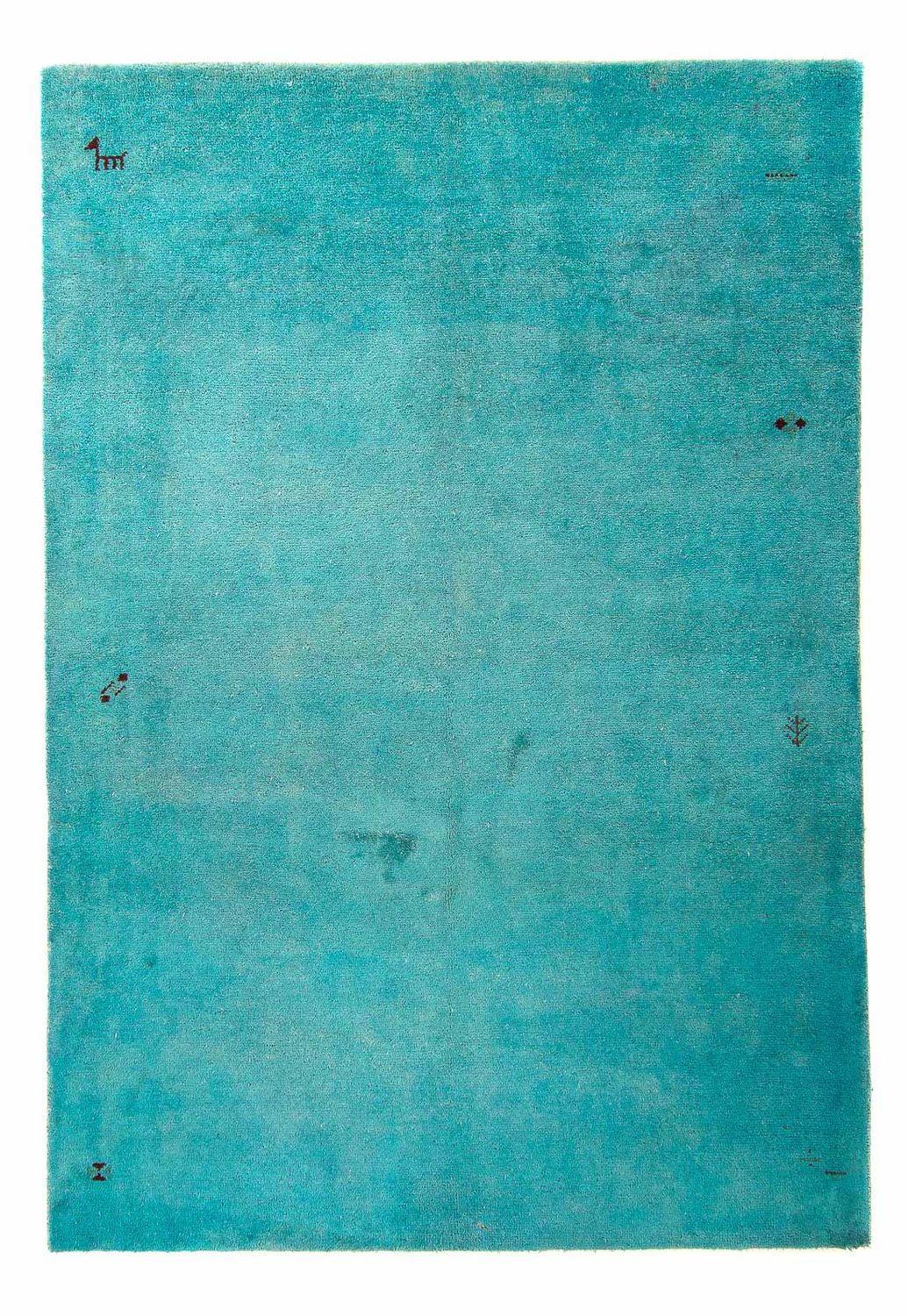 Alfombra Gabbeh - Indus - 237 x 165 cm - azul claro