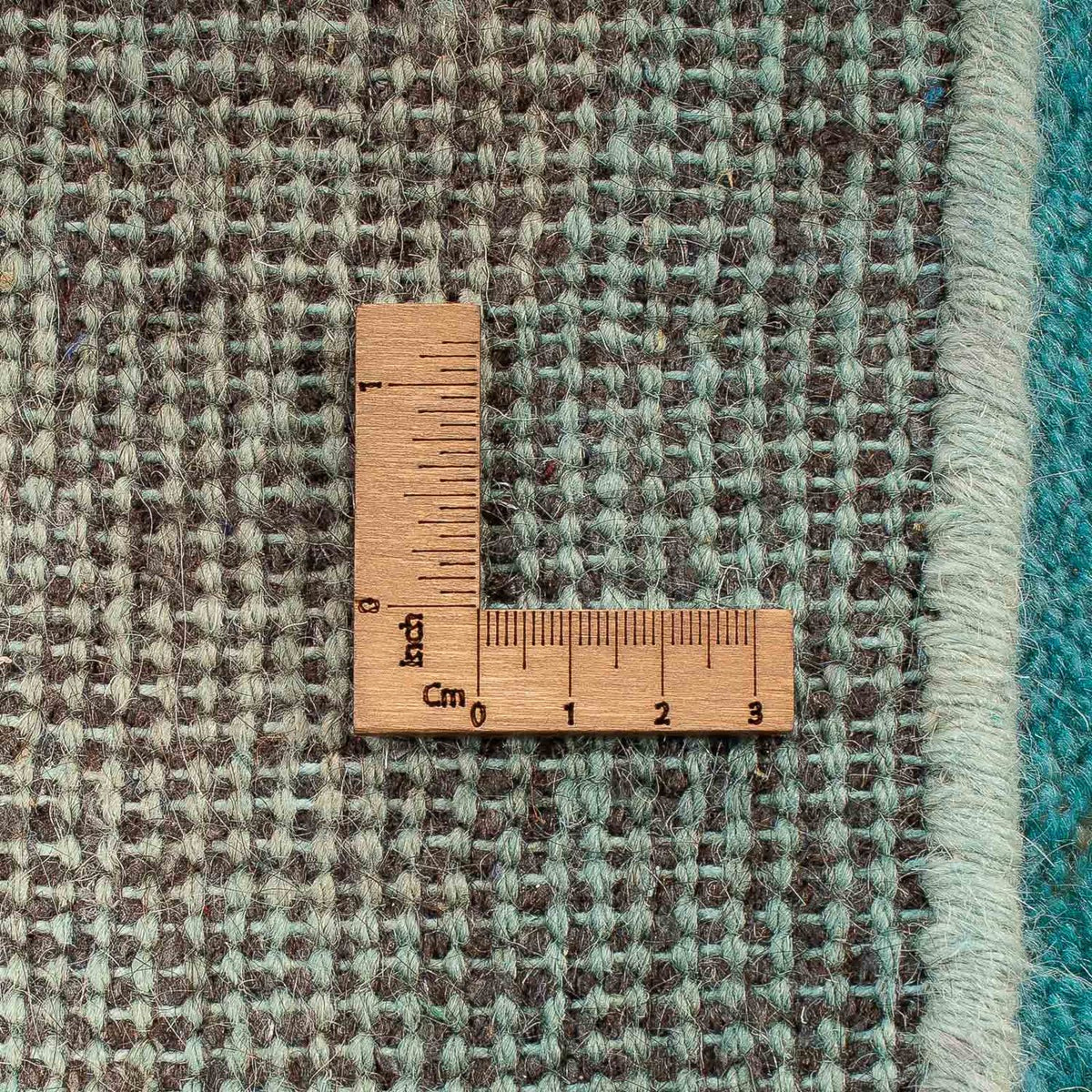 Alfombra Gabbeh - Indus - 237 x 165 cm - azul claro