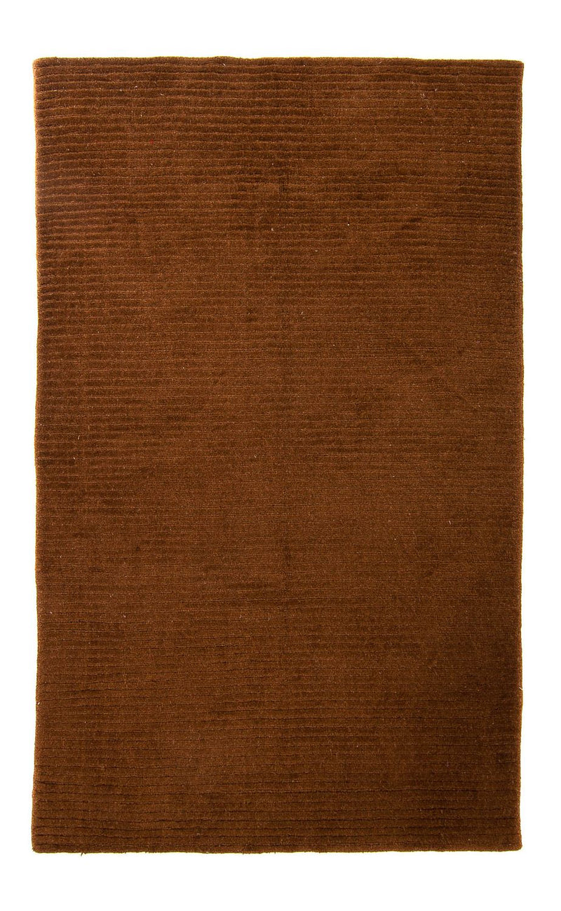 Alfombra de lana - 236 x 140 cm - marrón