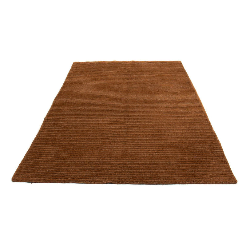 Alfombra de lana - 236 x 140 cm - marrón
