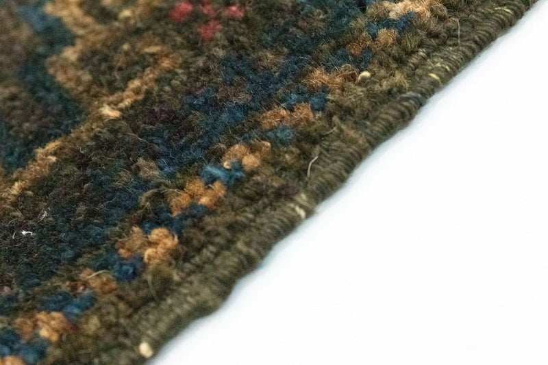 Alfombra afgana - 47 x 25 cm - azul