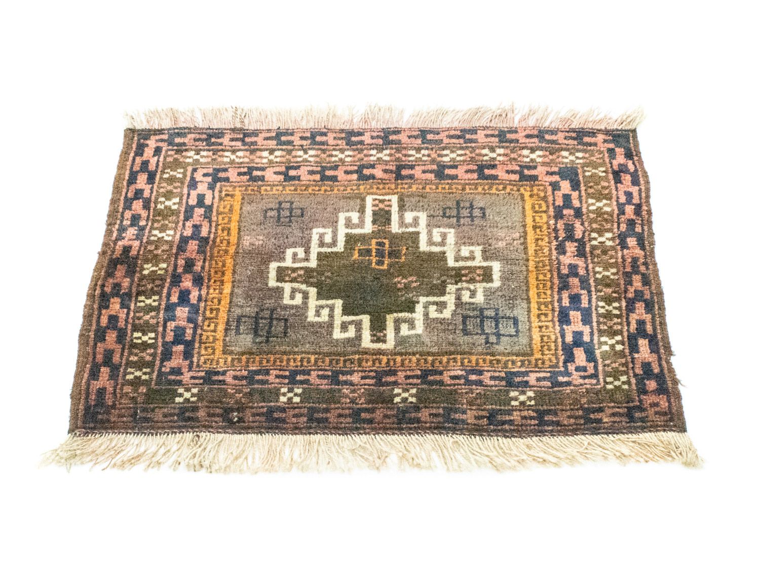 Alfombra afgana - 64 x 47 cm - multicolor