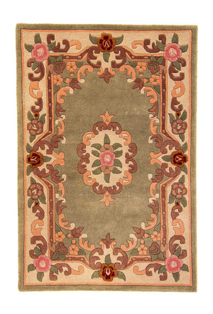 Alfombra china - 182 x 122 cm - marrón claro