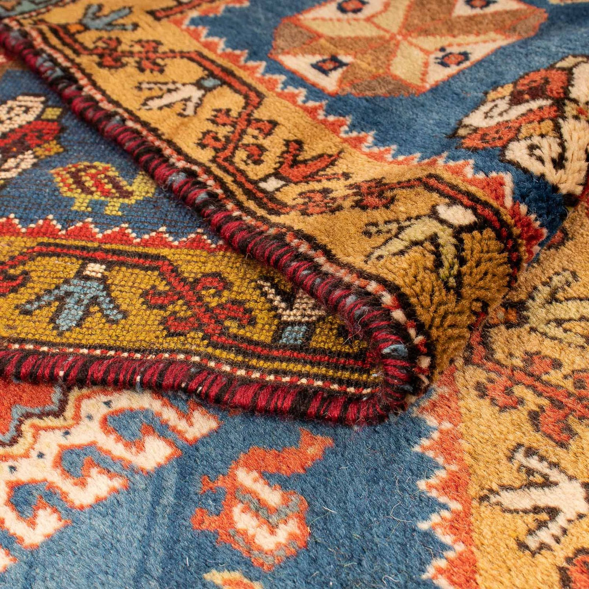 Alfombra persa - Nómada - 210 x 180 cm - azul oscuro