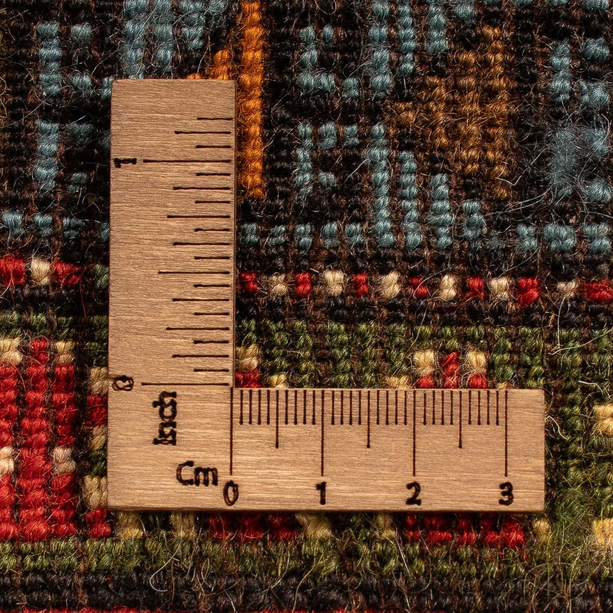 Alfombra persa - Nómada - 210 x 180 cm - azul oscuro