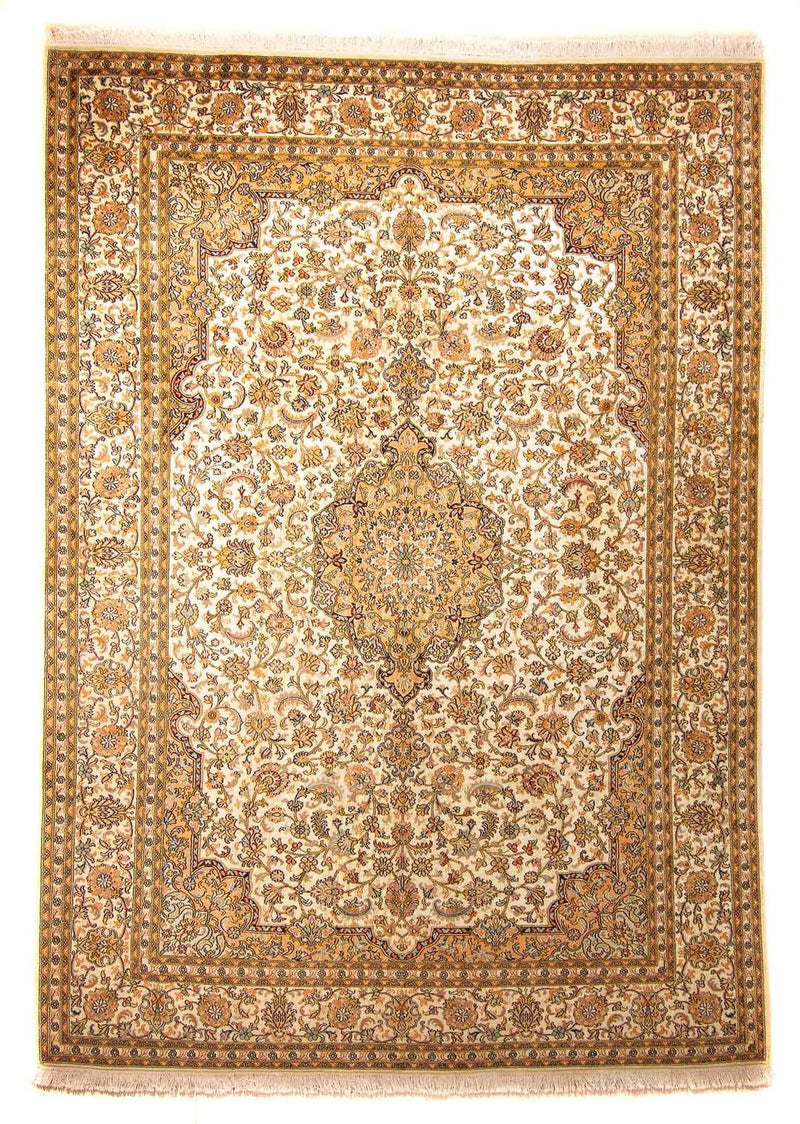 Alfombra de seda - Seda de Cachemira - 302 x 215 cm - beige