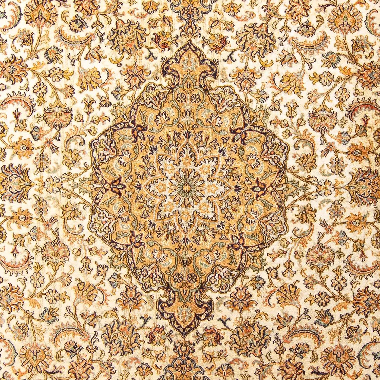 Alfombra de seda - Seda de Cachemira - 302 x 215 cm - beige