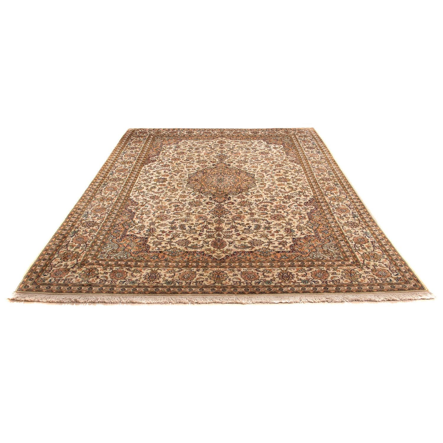 Alfombra de seda - Seda de Cachemira - 302 x 215 cm - beige