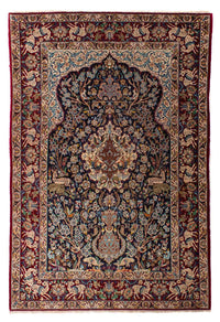 Alfombra Persa - Isfahan - Prima - 173 x 117 cm - azul oscuro