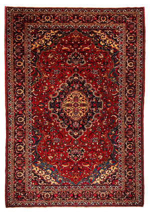 Alfombra persa - Nómada - 335 x 226 cm - rojo oscuro