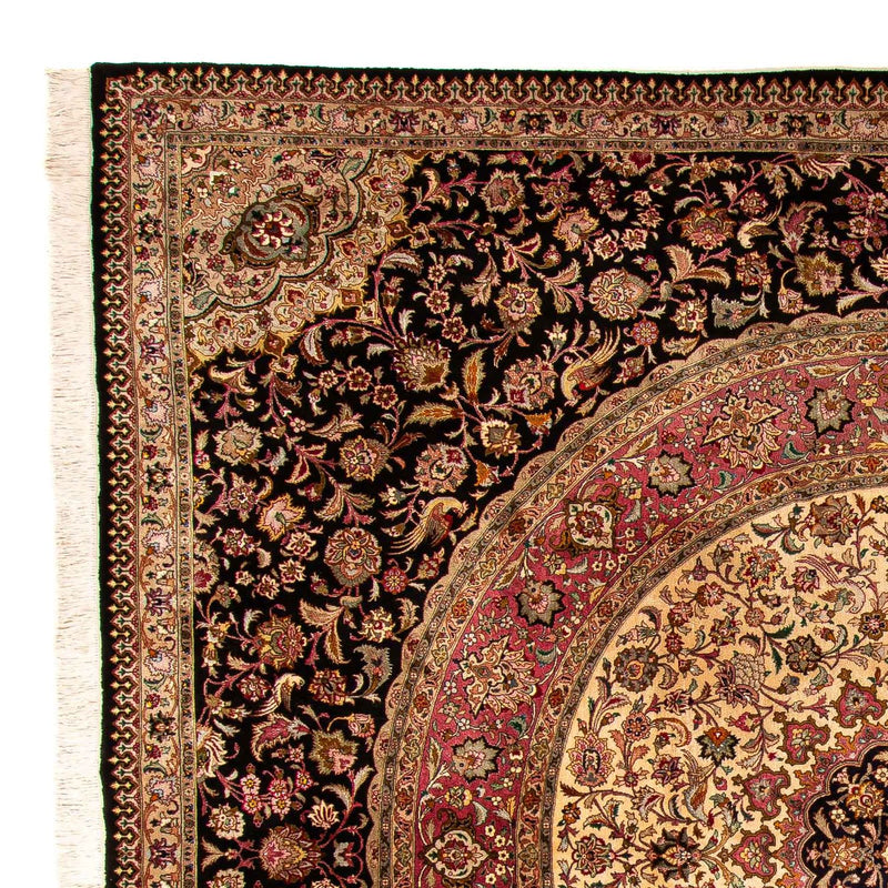 Alfombra Persa - Tabriz - Real cuadrado  - 300 x 294 cm - azul oscuro
