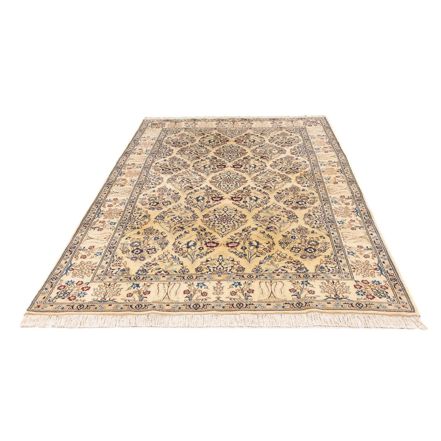 Alfombra Persa - Nain - Real - 251 x 155 cm - marrón claro