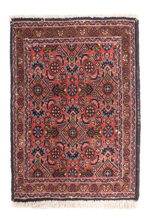 Alfombra persa - Bidjar - 60 x 40 cm - rojo claro