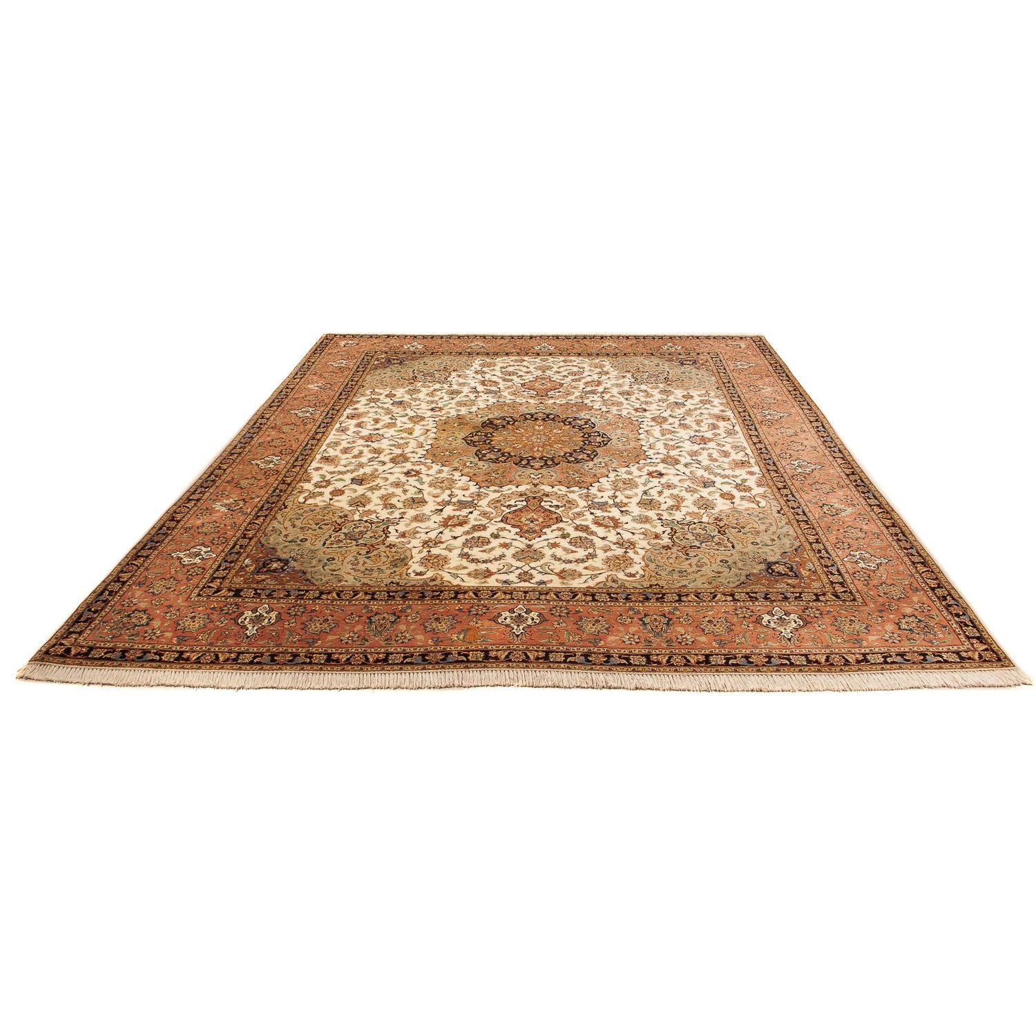 Alfombra Persa - Tabriz - Real - 300 x 246 cm - beige
