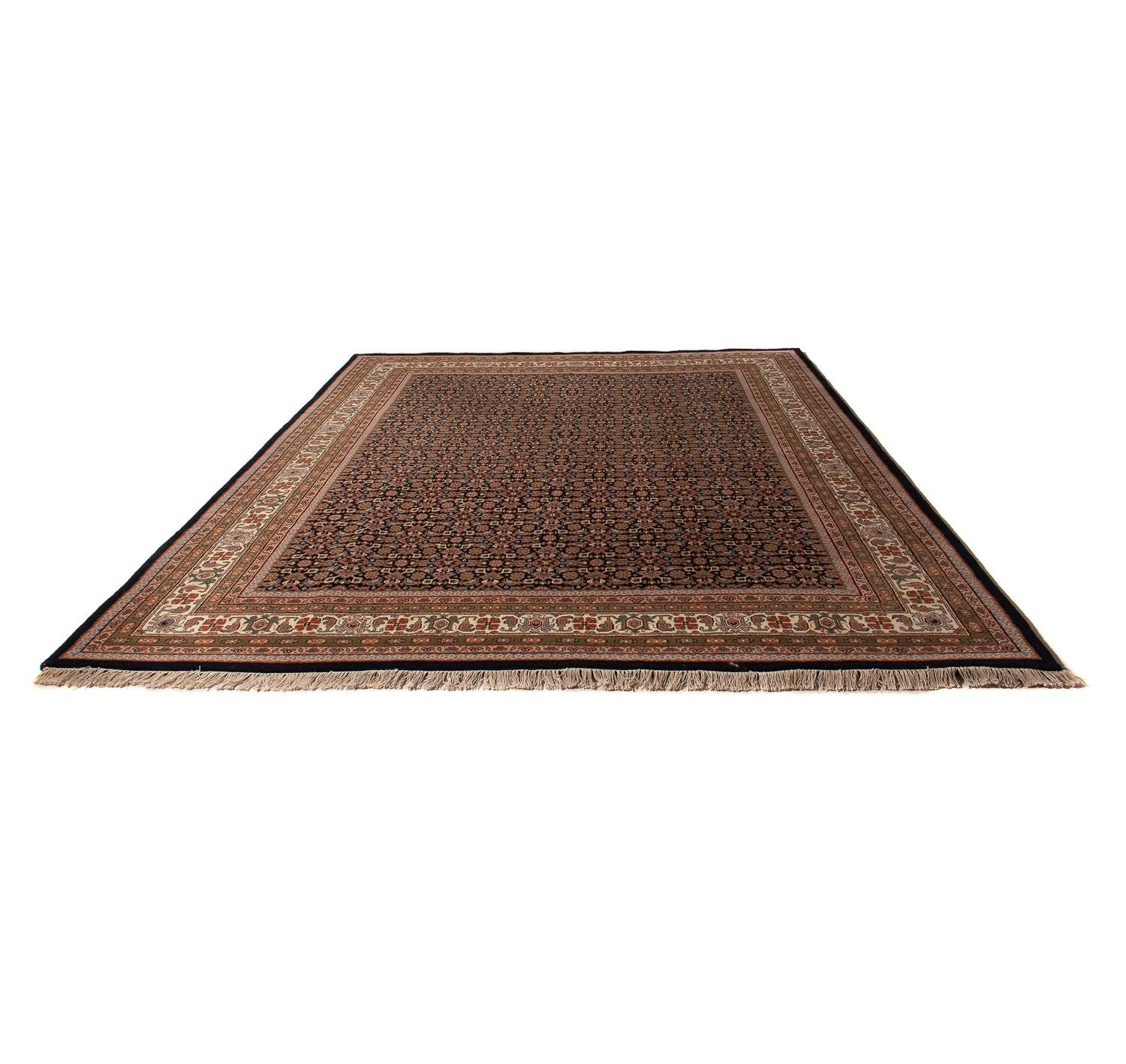 Alfombra oriental - Bidjar - Indus - 306 x 254 cm - azul oscuro