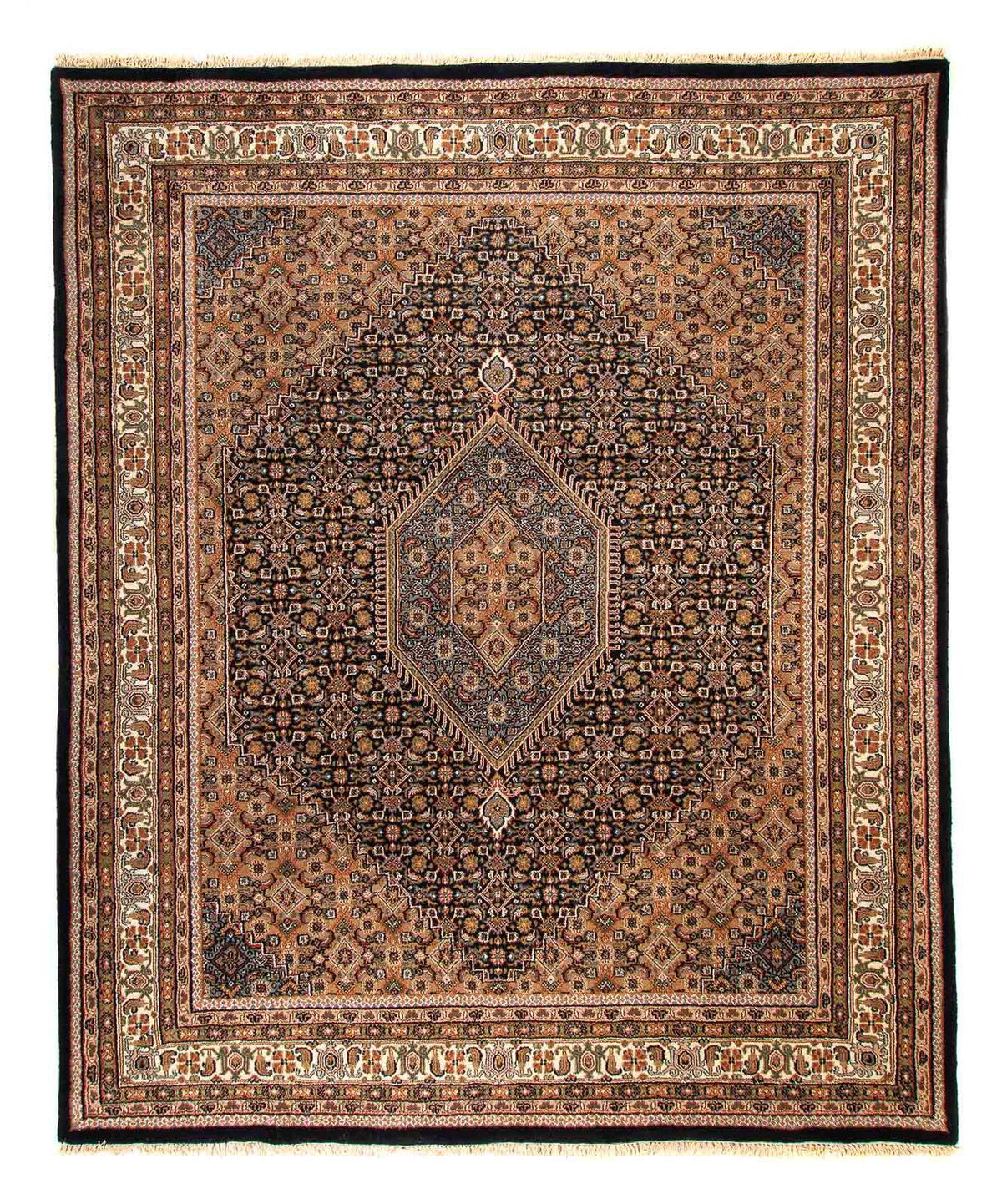 Alfombra oriental - Bidjar - Indus - 306 x 250 cm - azul oscuro