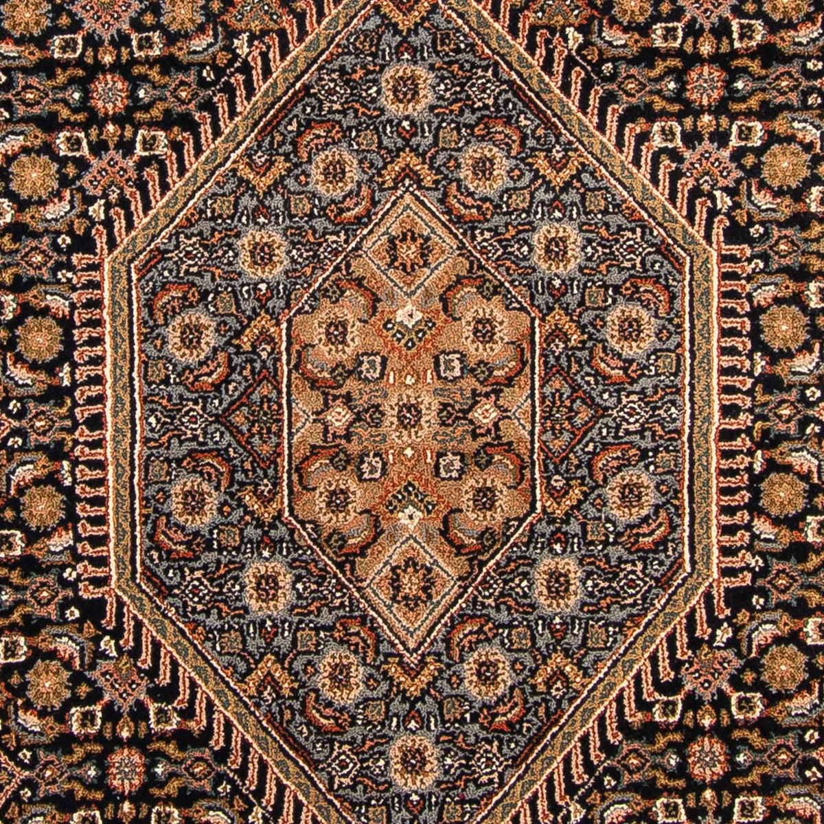 Alfombra oriental - Bidjar - Indus - 306 x 250 cm - azul oscuro