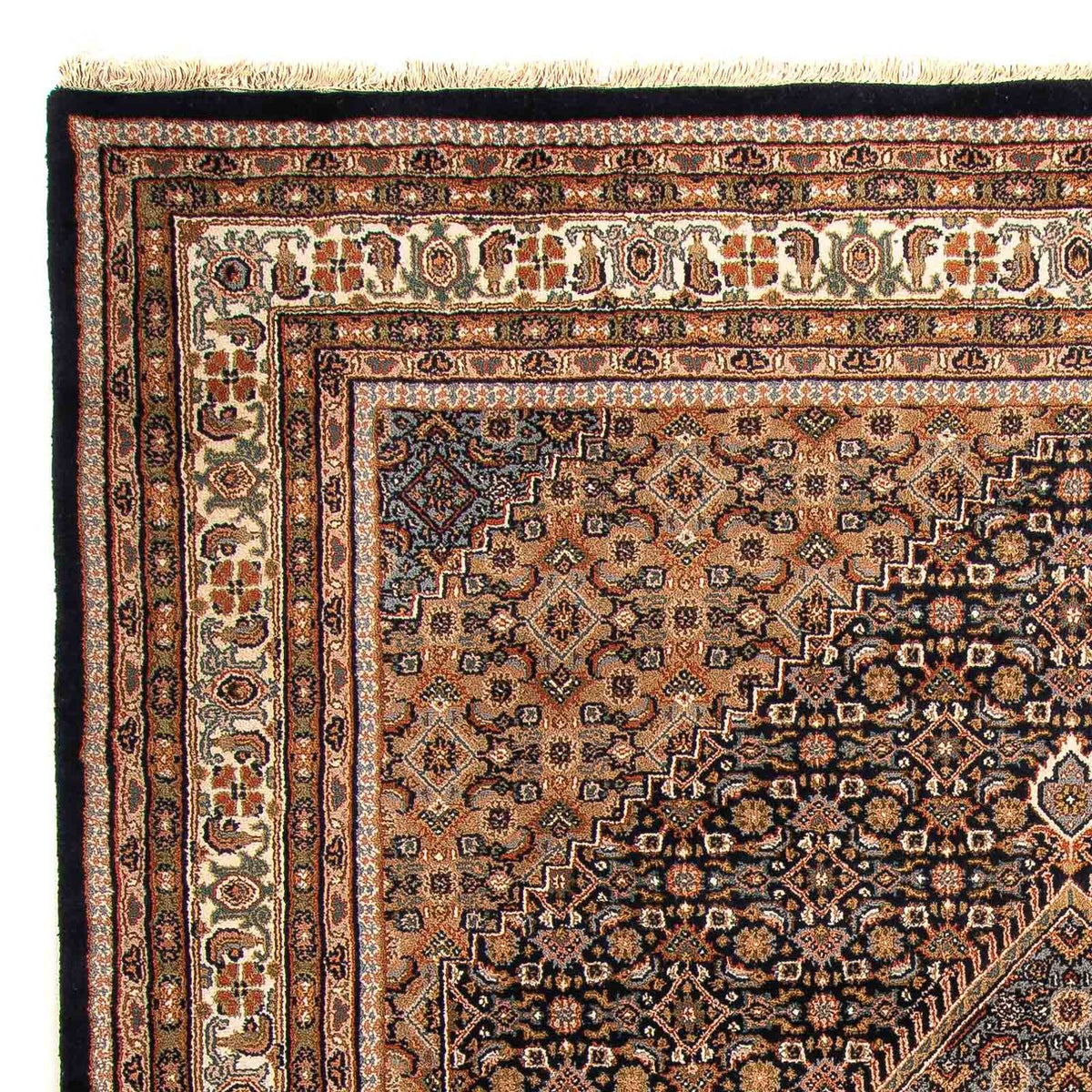 Alfombra oriental - Bidjar - Indus - 306 x 250 cm - azul oscuro