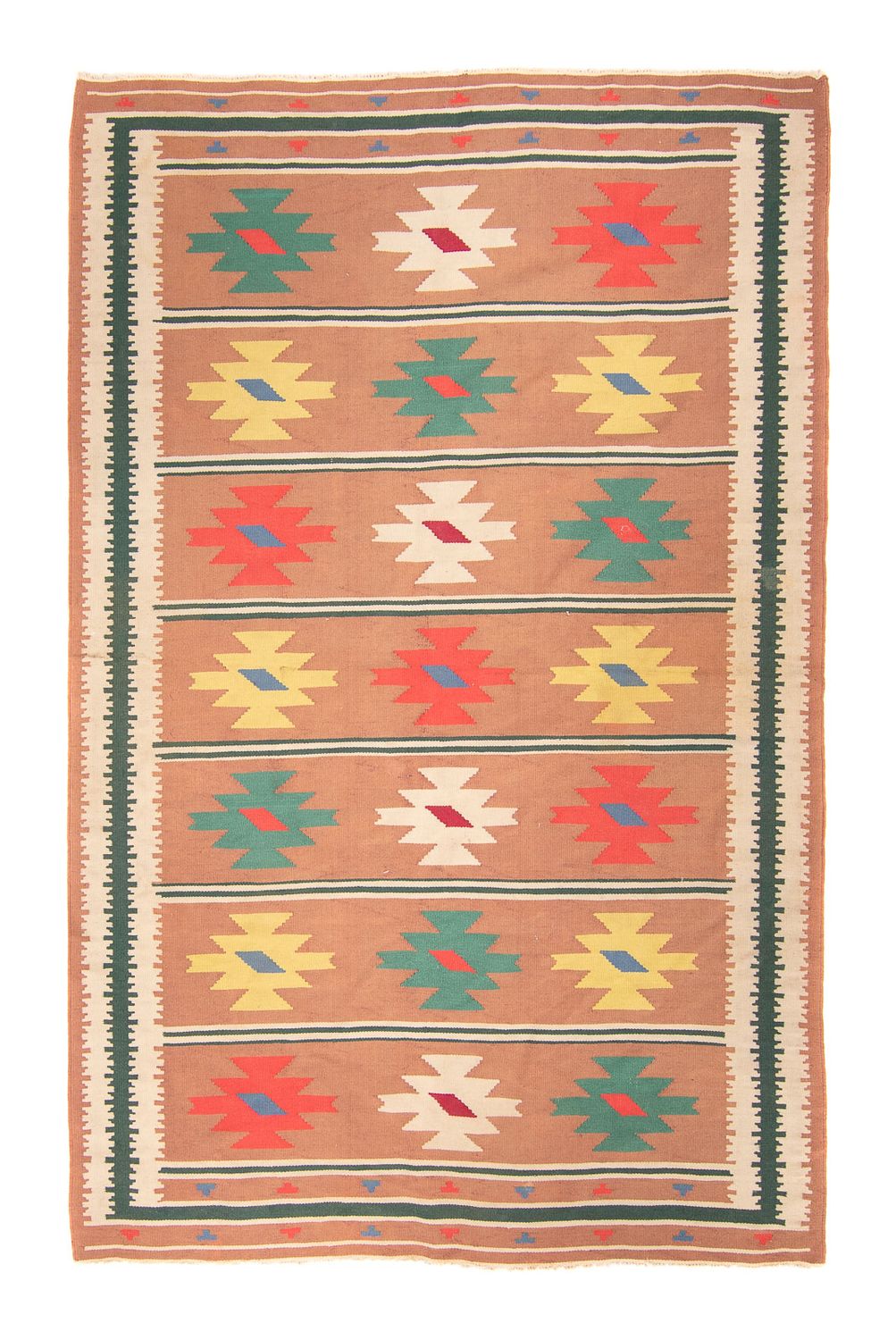 Alfombra Kelim - Tendencia - 215 x 135 cm - marrón claro