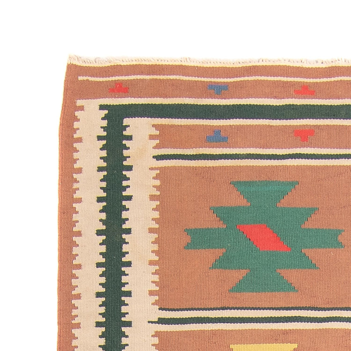 Alfombra Kelim - Tendencia - 215 x 135 cm - marrón claro