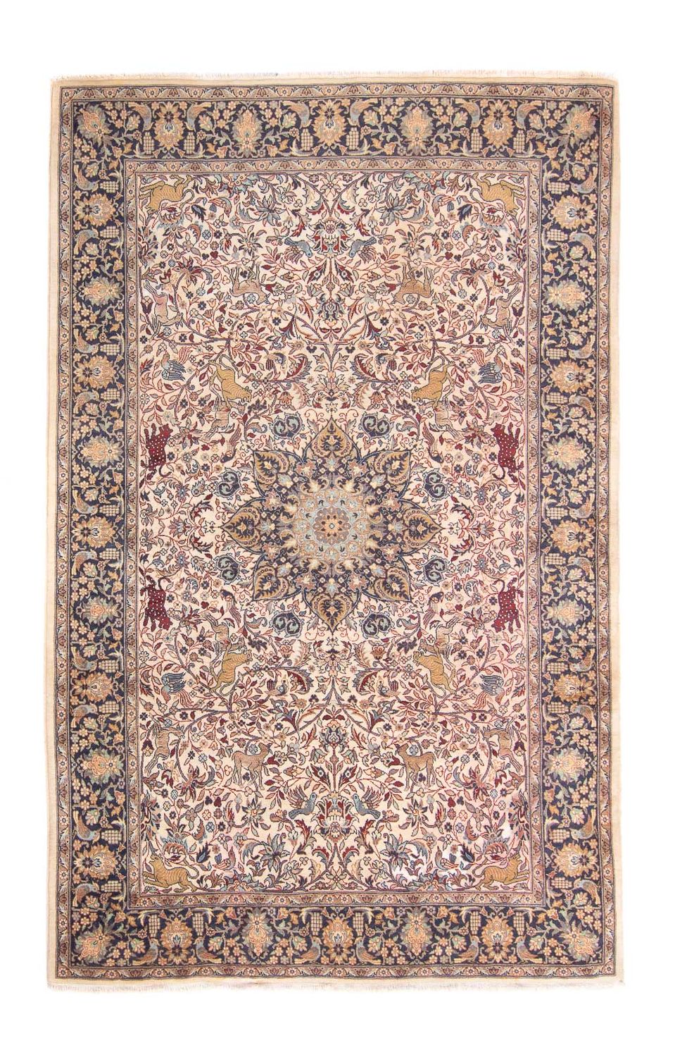 Alfombra oriental - Indus - 223 x 140 cm - marrón claro