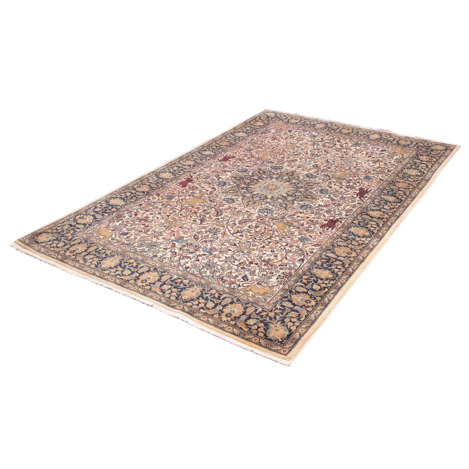 Alfombra oriental - Indus - 223 x 140 cm - marrón claro