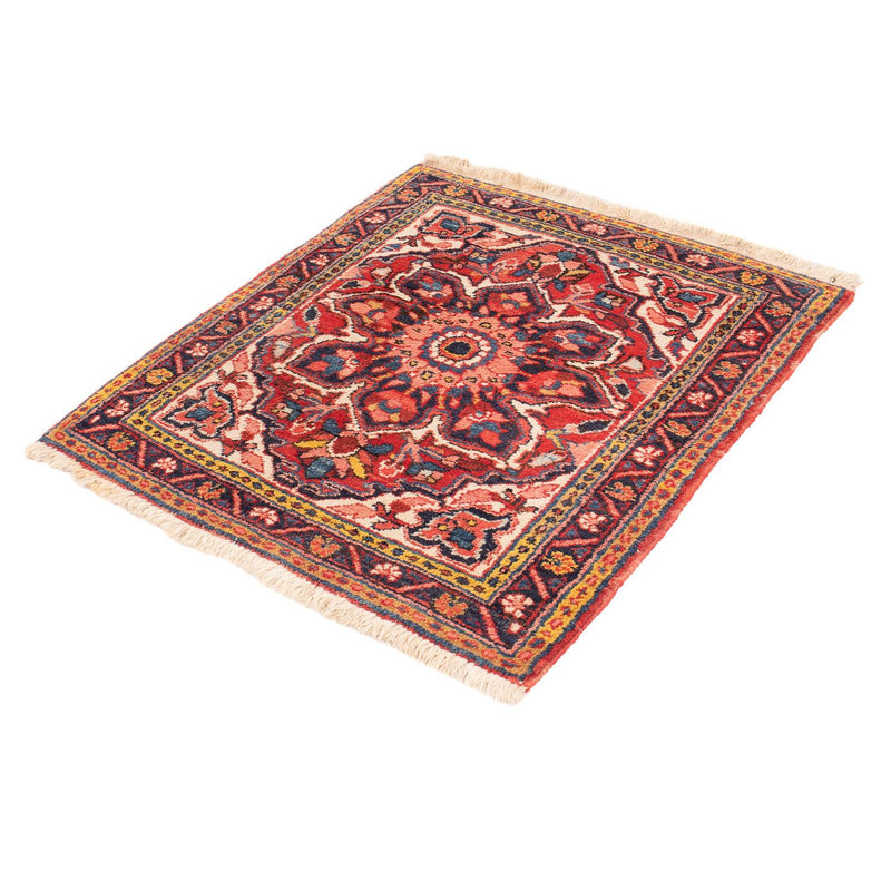 Alfombra persa - Nómada cuadrado  - 92 x 82 cm - rojo oscuro