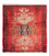Alfombra persa - Nómada cuadrado  - 98 x 95 cm - rojo oscuro