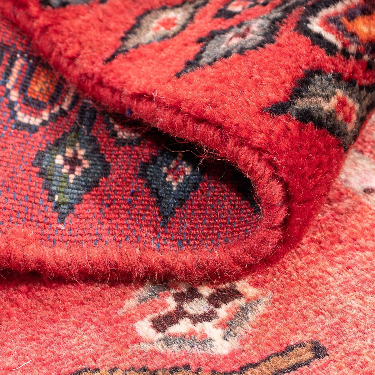 Alfombra persa - Nómada cuadrado  - 98 x 95 cm - rojo oscuro