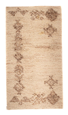 Alfombra bereber - 100 x 52 cm - beige