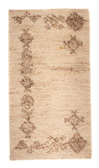 Alfombra bereber - 100 x 52 cm - beige