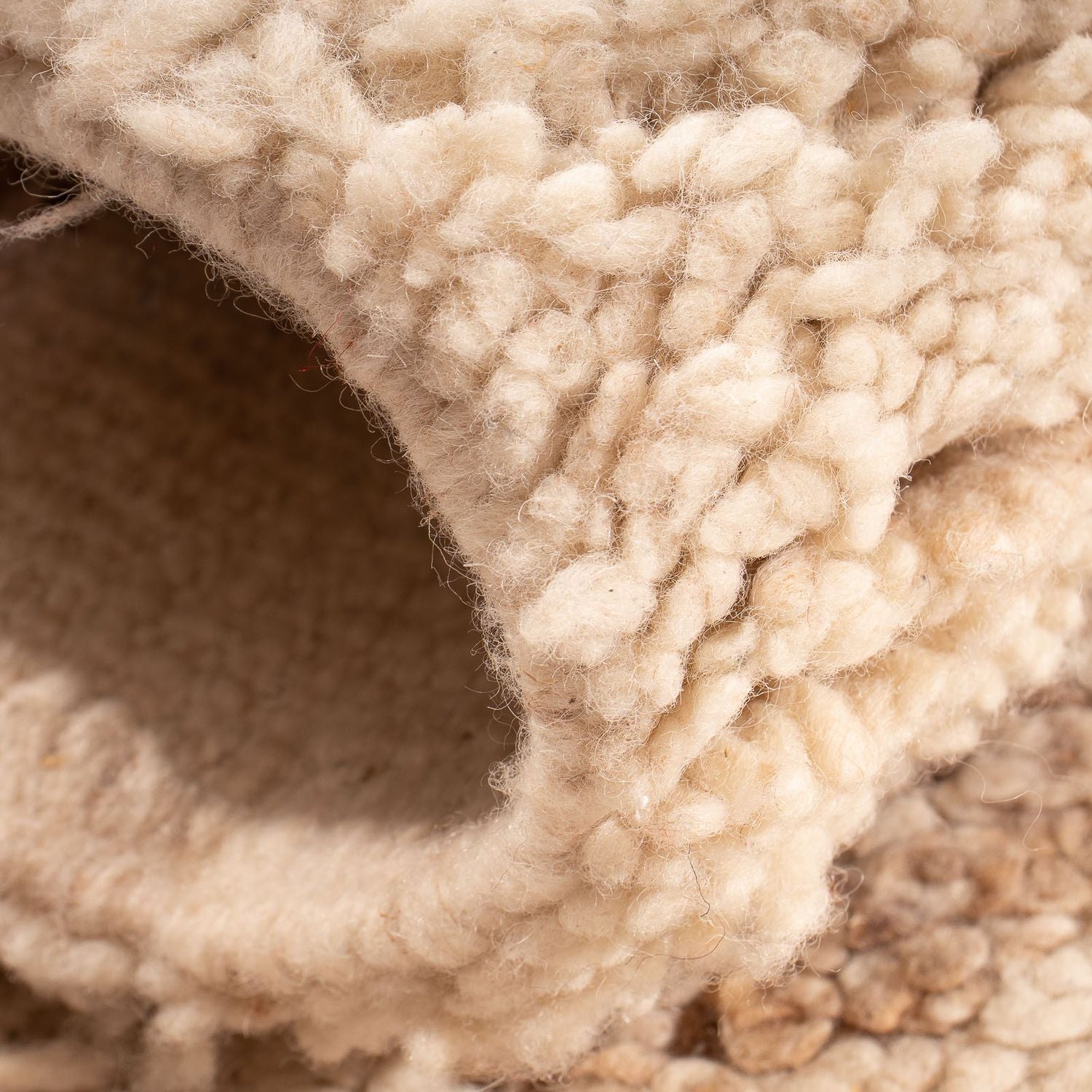 Alfombra bereber - 100 x 52 cm - beige