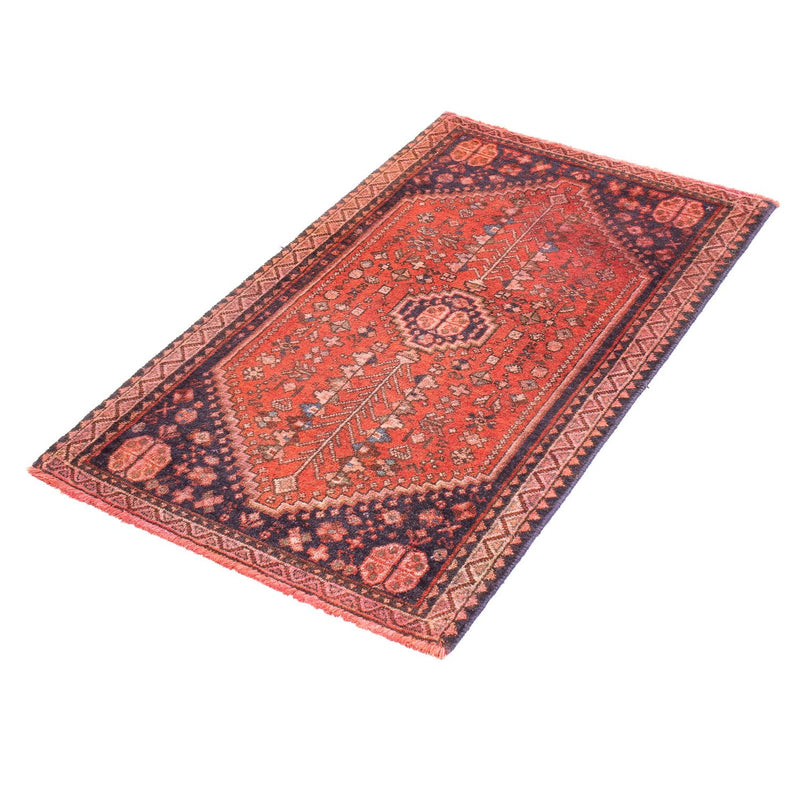 Alfombra persa - Nómada - 97 x 56 cm - rojo claro