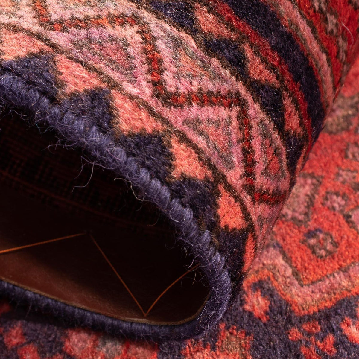 Alfombra persa - Nómada - 97 x 56 cm - rojo claro