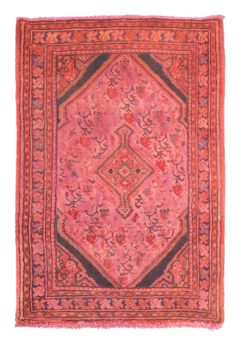 Alfombra persa - Nómada - 84 x 55 cm - rojo claro