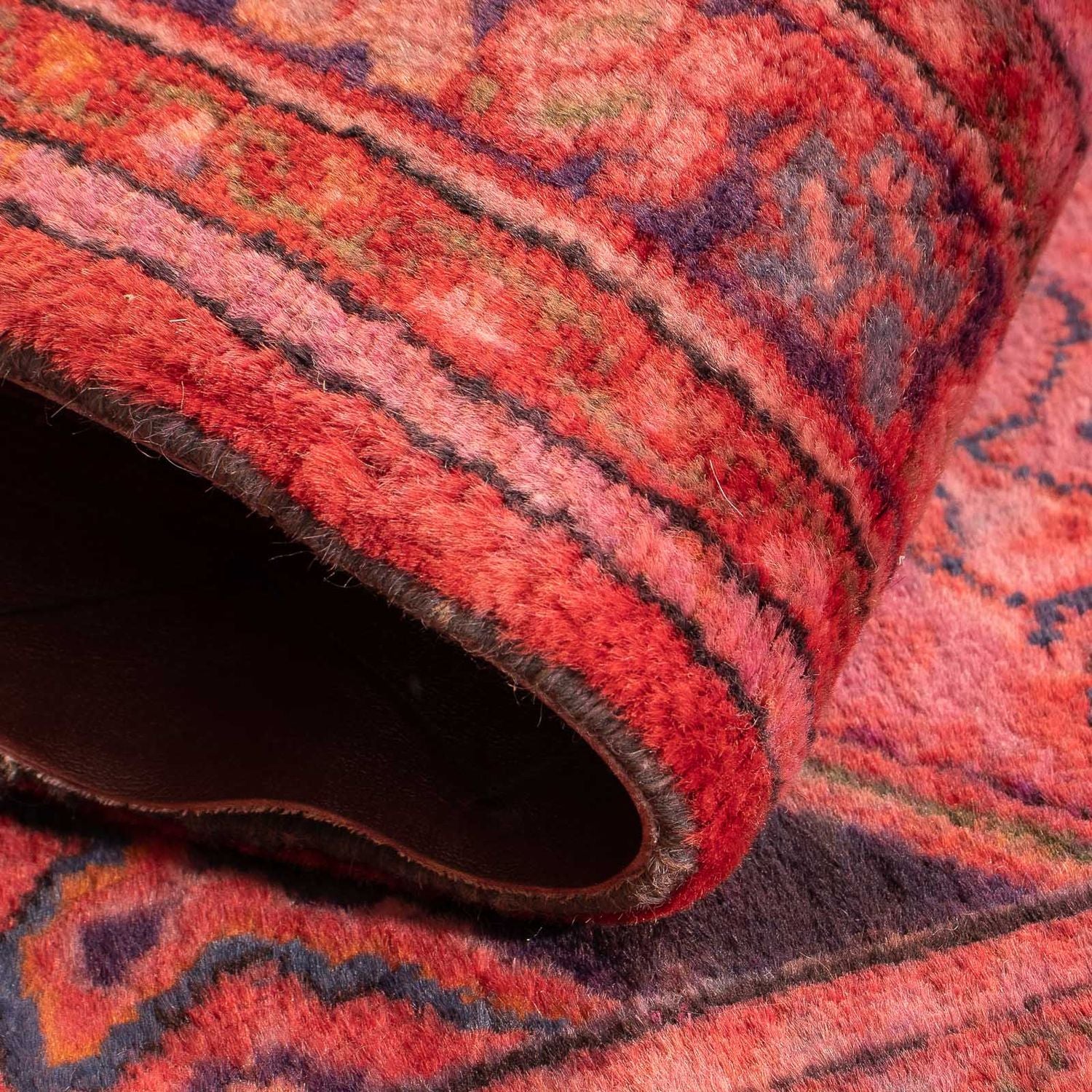 Alfombra persa - Nómada - 84 x 55 cm - rojo claro