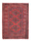 Alfombra Turkaman - 84 x 66 cm - rojo oscuro