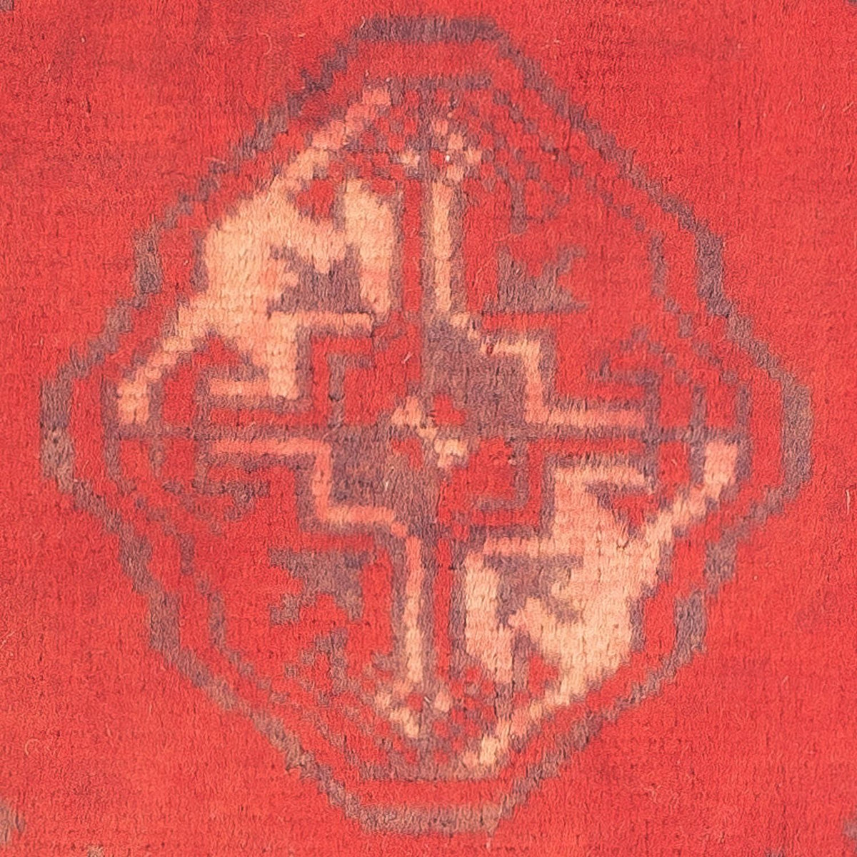 Alfombra Turkaman - 85 x 67 cm - rojo