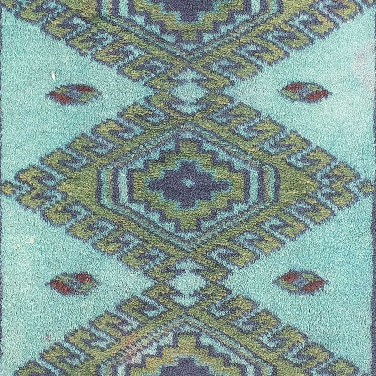 Alfombra Pakistani - 92 x 64 cm - azul claro