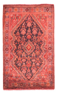 Alfombra persa - Nómada - 104 x 67 cm - rojo claro
